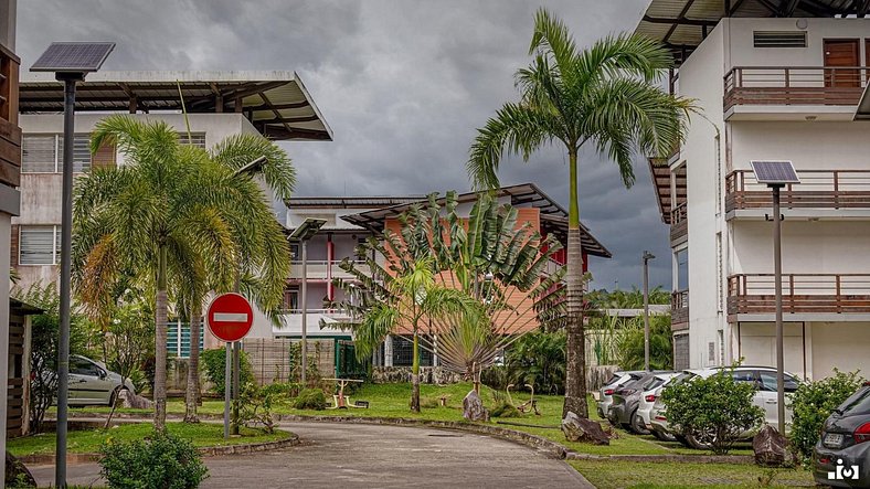 Appartement Cayenne Chic Design Élégant en Bois Tropical